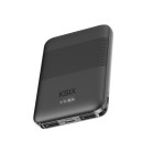 KSIX Slim powerbank 5,000 mAh, Lithium polymer, 10 W, USB-A to USB-C cable included, Simultaneous charging, Black