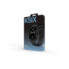Smartwatch KSIX Pulse, Pantalla 1.83”, Aut. 7 días, Modo deporte y salud, Llamadas, IP68, Negro