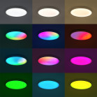 KSIX Halo 2 SmartLED Ceiling Light, RGBIC + CCT, Ø 37 cm, 3,200 lm, 240 LEDs, 26 W, Tuya Smart App, White
