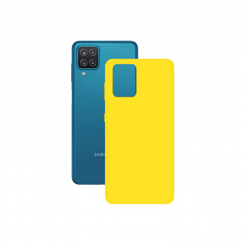 Silk Case For Galaxy A12 Ksix Yellow