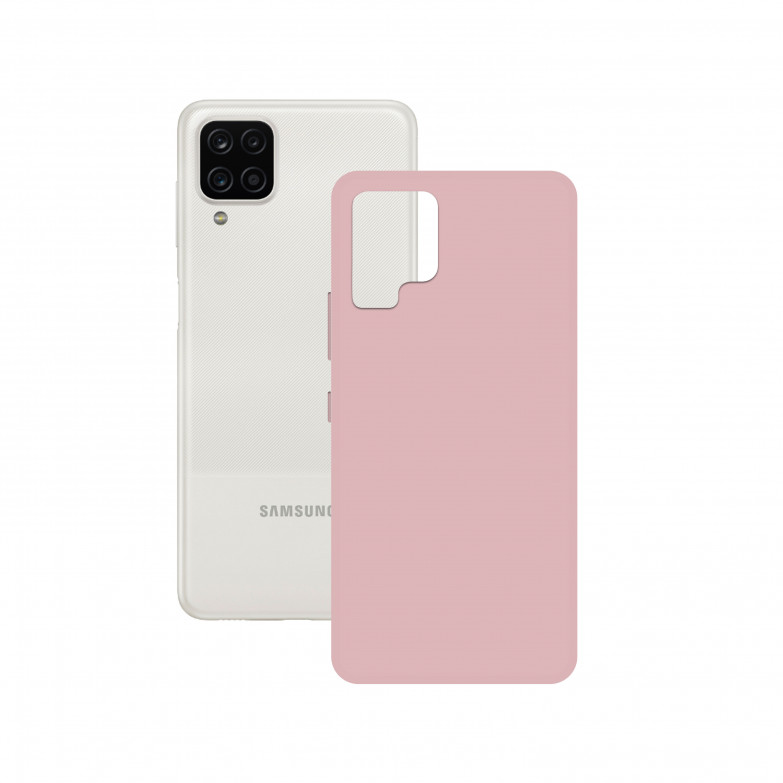 Funda Ksix para Galaxy A12, Flexible, Rosa