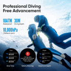 Smartwatch Mibro GS Explorer S, Estadísticas pádel, GPS, 10 ATM, Pantalla AMOLED 1,32’’, Aut. 20 días, Negro