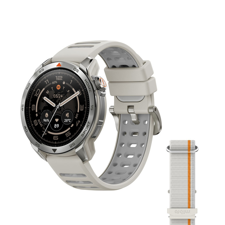 Smartwatch Mibro GS PRO 2, GPS, Brújula, Pantalla AMOLED 1.43”, Autonomía 20 días, 5 ATM, Modos deporte y salud, Beige