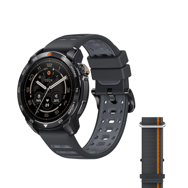 Smartwatch Mibro GS Pro 2, Estadísticas pádel, GPS, 5ATM, Pantalla AMOLED 1,43’’, Aut. 20 días, Modos deporte y salud, Gris