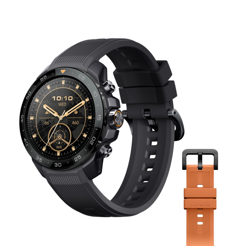 Mibro GS Explorer S Smartwatch, Padel statistics, GPS, 10ATM, 1.32" AMOLED screen, 20-day battery life, Black