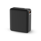 KSIX Nano 10,000 mAh powerbank, Pocket size, Power Delivery, 22,5 W, USB-C to USB-C cable, Simultaneous charge, Black
