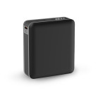 Powerbank KSIX Nano 10.000 mAh, Tamaño de bolsillo, Power Delivery, 22,5 W, Cable USB-C a USB-C, Carga simultánea, Negro