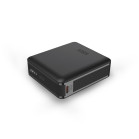 KSIX Nano 10,000 mAh powerbank, Pocket size, Power Delivery, 22,5 W, USB-C to USB-C cable, Simultaneous charge, Black