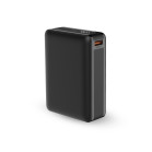 Powerbank KSIX Nano 20.000 mAh, Tamaño de bolsillo, Power Delivery, 22,5 W, Cable USB-C a USB-C, Carga simultánea, Negro