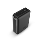 Powerbank KSIX Nano 20.000 mAh, Tamaño de bolsillo, Power Delivery, 22,5 W, Cable USB-C a USB-C, Carga simultánea, Negro