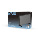 Calefactor eléctrico de convección inteligente KSIX Blaze, 2000W, Pantalla LED táctil, App Tuya, Control remoto, negro