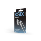 Cable de carga y datos USB-A a Lightning KSIX 12 W, Made For iPhone, Trenzado, Cubiertas reforzadas, 2 m, Blanco